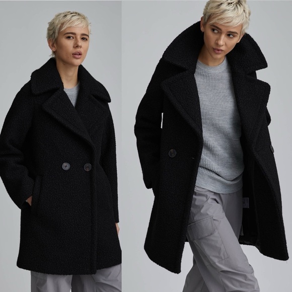 $260 NVLT Anthropologie Flat Bouclé Overcoat (new with tag) - Picture 2 of 14